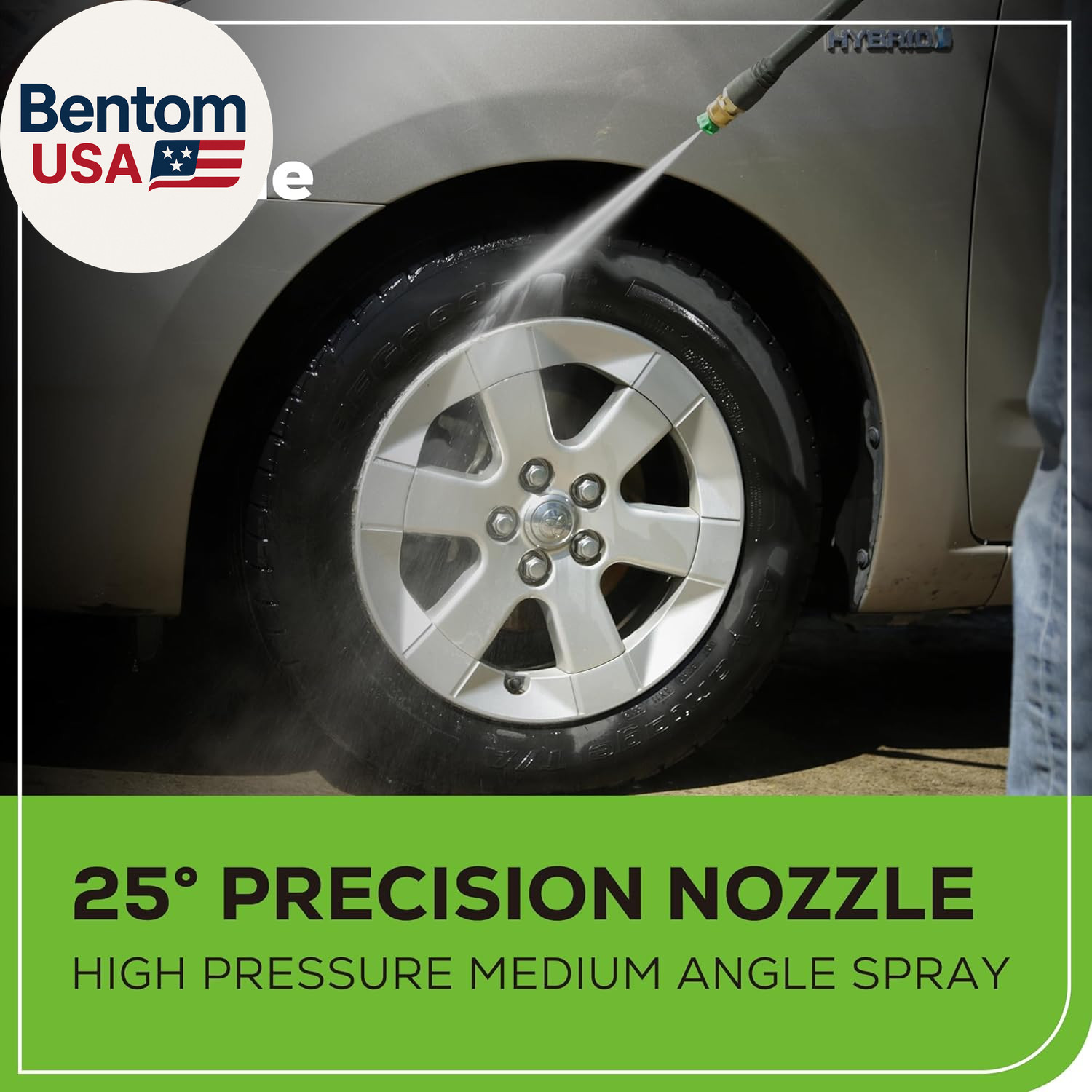 Compact Electric Pressure Washer, 1.2 GPM (CSA Certified, Lightweight, 20 FT Tan