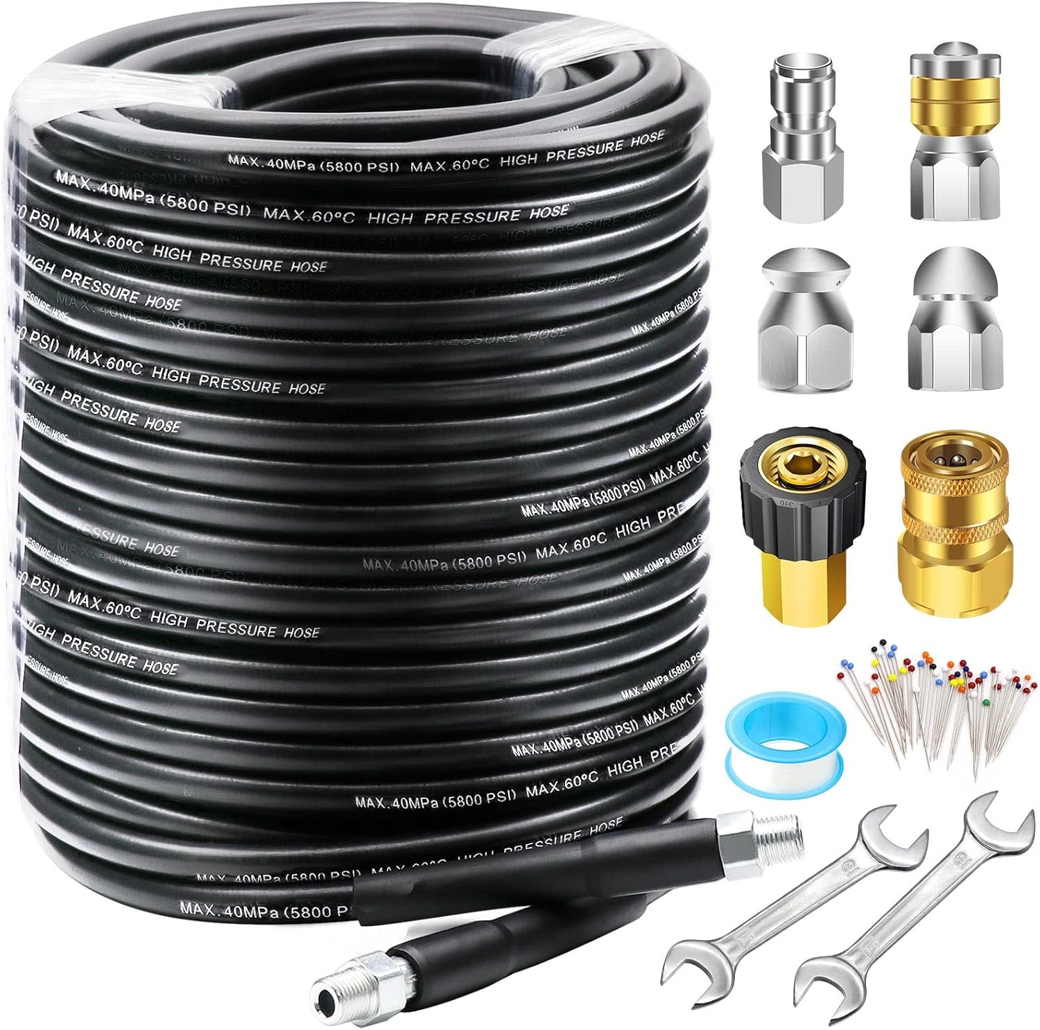 West Bay 150FT Sewer Jetter Kit Pressure Washer 5800PSI
