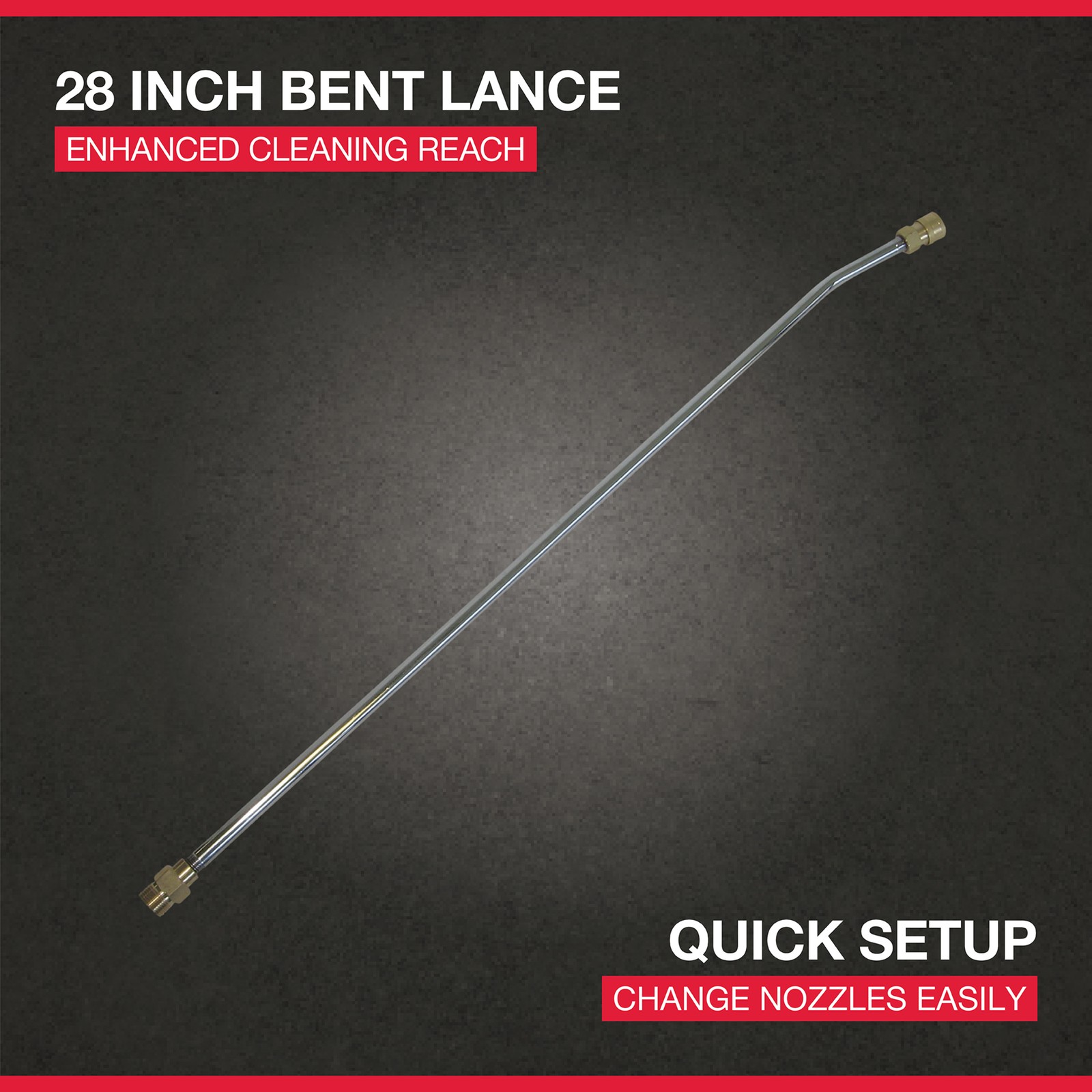 NorthStar Pressure Washer Lance, 4000 PSI, 12 GPM, 28in.L