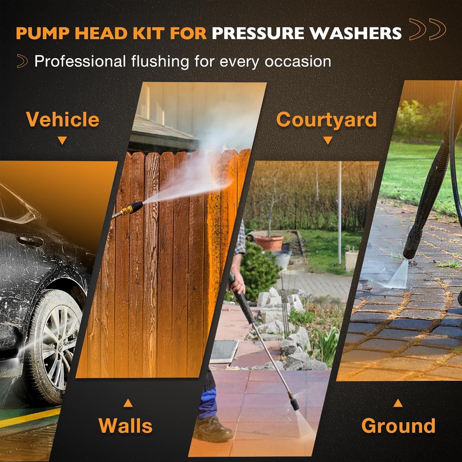 AR42940 Pressure Washer Pump Head Aluminum Compatible with SRMW RMW Series Pumps