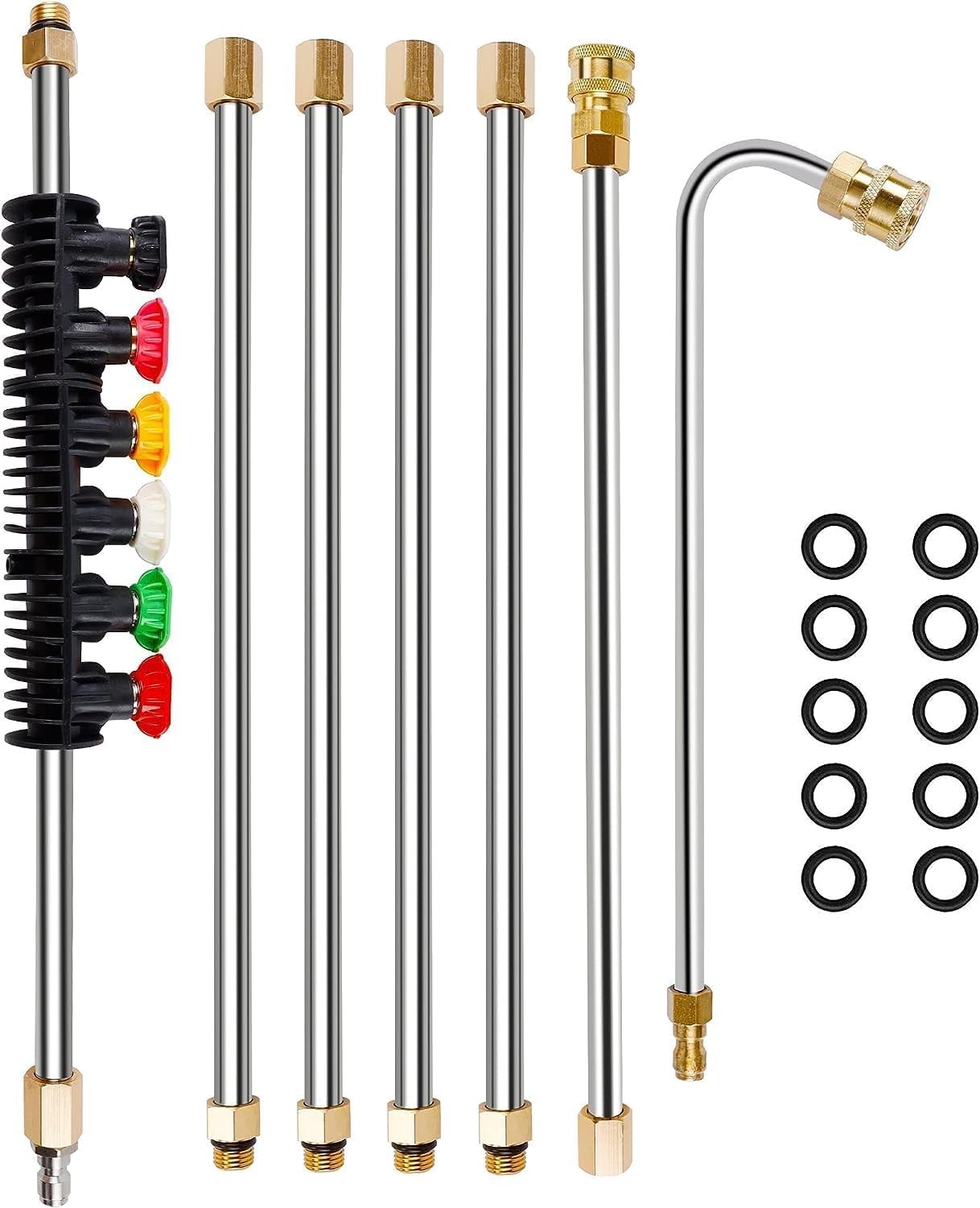 Pressure Washer Extension Wand Set, Power Washer Replacement Lance with 6 Spr…