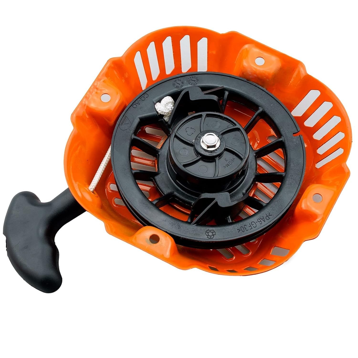 Orange Generac Recoil Starter Assembly for Power Washers – Durable and Reliable