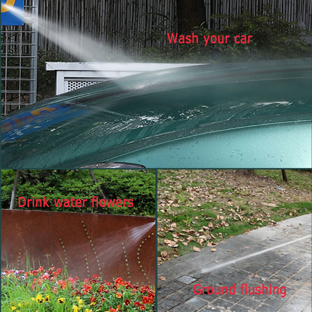 600W Cordless Car Pressure Washer Water Gun 24000rpm High Power Jet Wash Cleaner