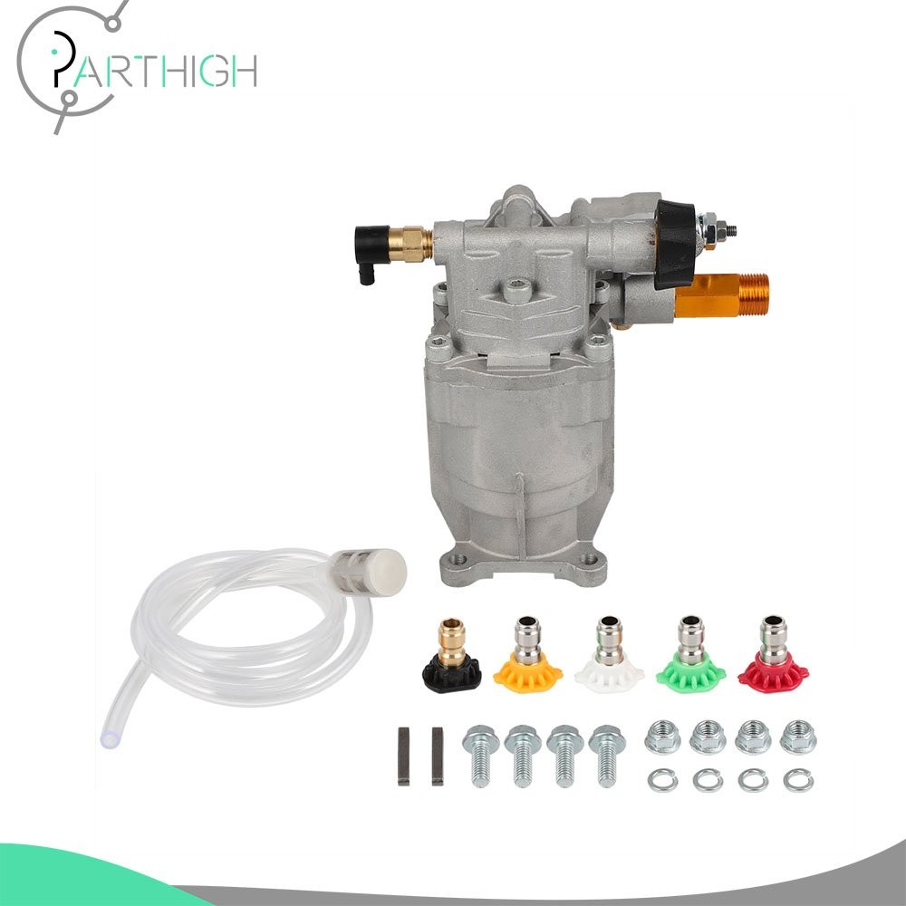 3/4″ Pressure Washer Pump Power Shaft Horizontal with 5 Nozzles 2.5GPM 2700psi