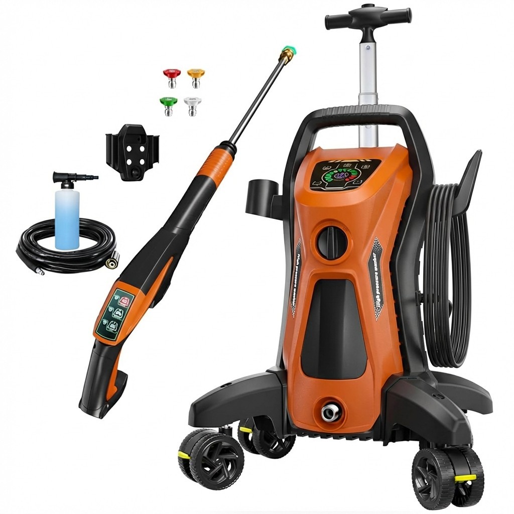 Pressure Washer 4500PSI 3.9GPM Adj-15-Level Touch Screen for car,home,fence,deck