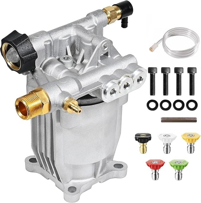 Pressure Washer Pump 3/4″ Shaft Horizontal Power Washer Pump Max 3200 PSI 2.5 GP