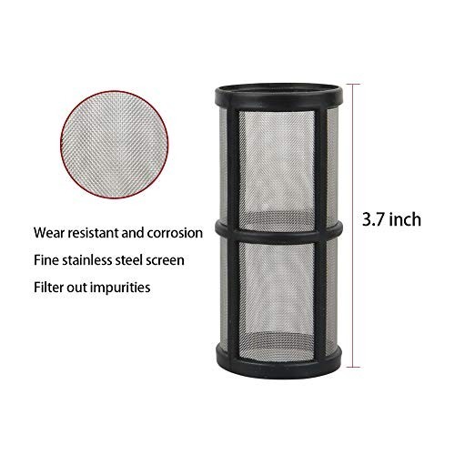 High Pressure Washer Inlet Filter – 40 Mesh Sediment Filter, 2 Extra 100 Mesh, O