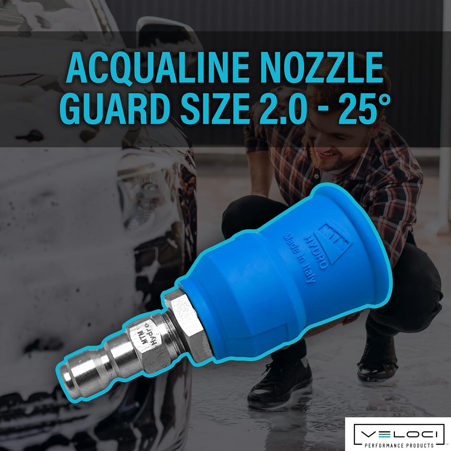 MTM Hydro Acqualine Pressure Washer Nozzle Guard with 1/4”, 25 Degrees 2.0