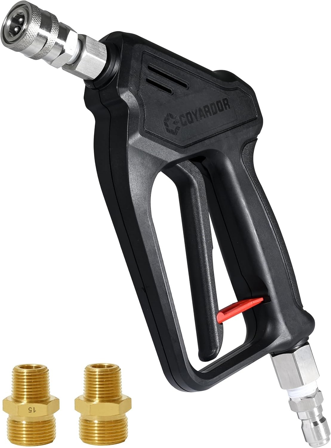 COYARDOR Pressure Washer Short Gun with Swivel, 4000PSI 6.8GPM, Black