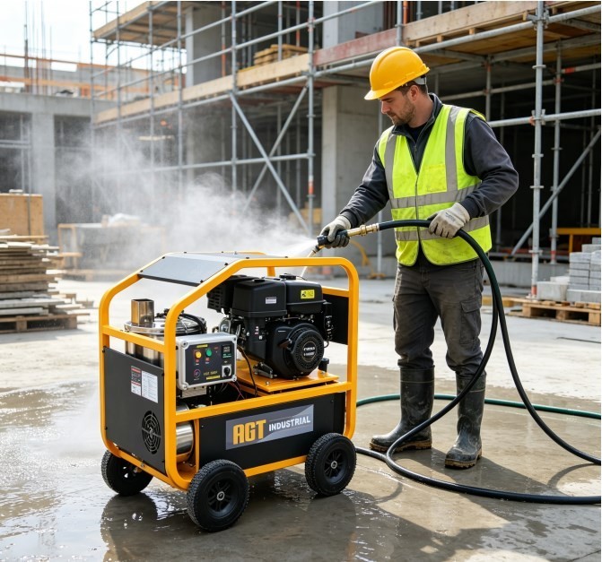 AGT Hot Water High Pressure Washer 4.0GPM 13‑HP For Farm & Fleet‑Cleaning