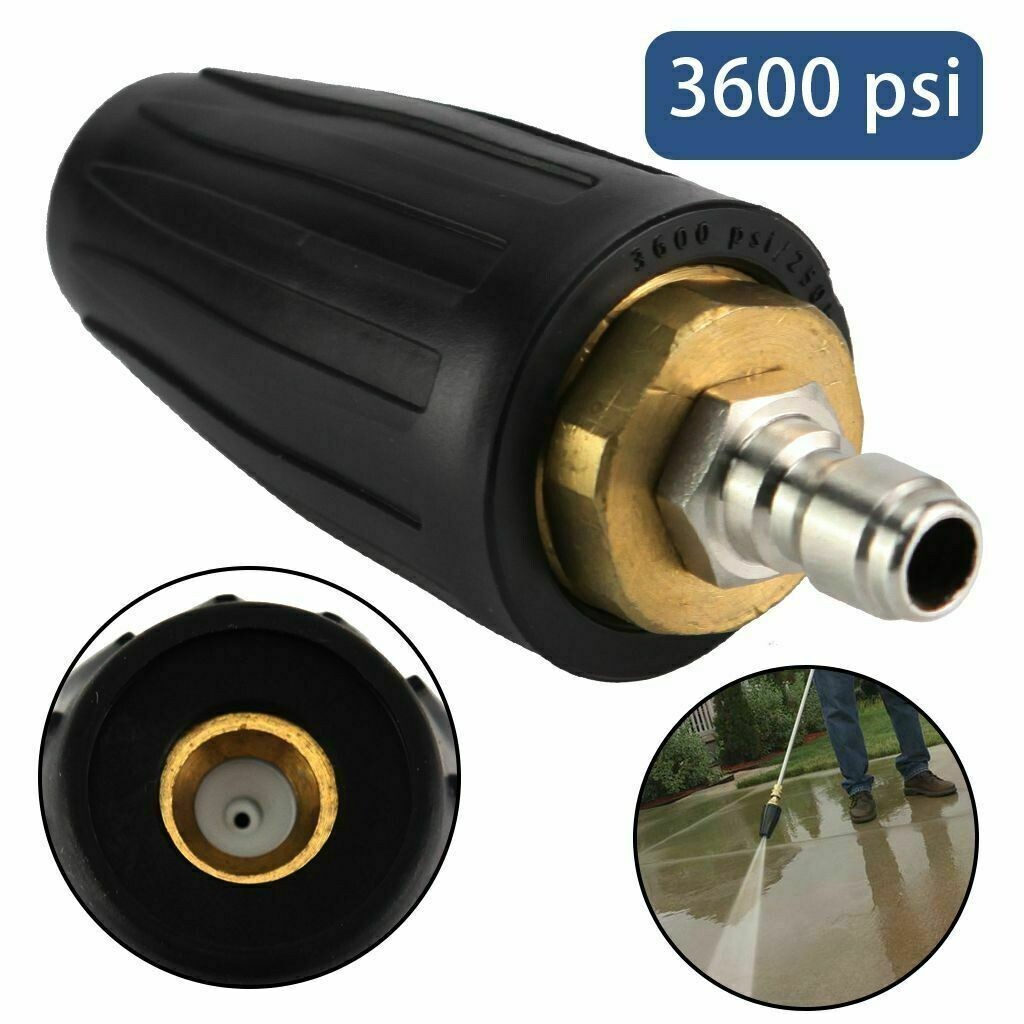 1 Power Pressure Washer 3600 PSI Turbo Nozzle Rotating Rotary 2.5, 3.0, 3.5, 4.0