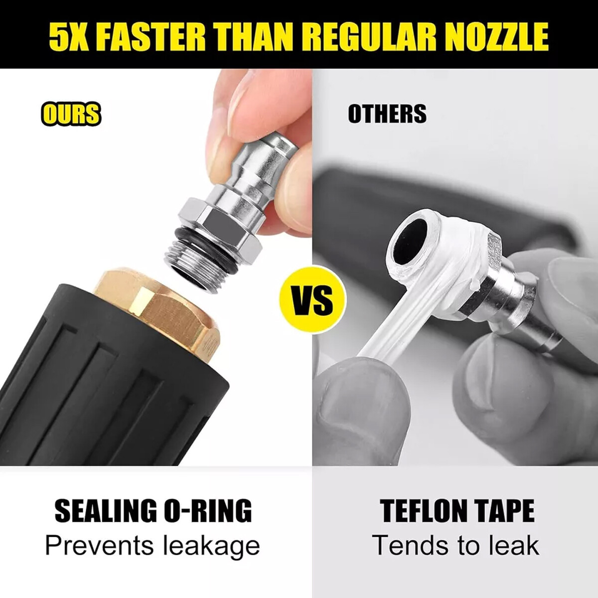 5800 PIS High Pressure Washer Hose+turbine rotating nozzle+cleaning water gun