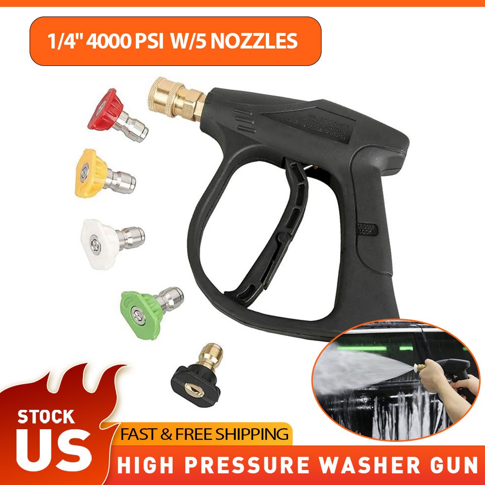 High Pressure Power Washer Water Spray Gun Nozzle Wand Attachment Garden Hose