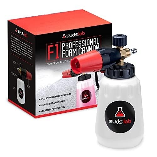 Professional Foam Cannon 32oz Canister, Adjustable Nozzle, Quick Connect, Car Wa