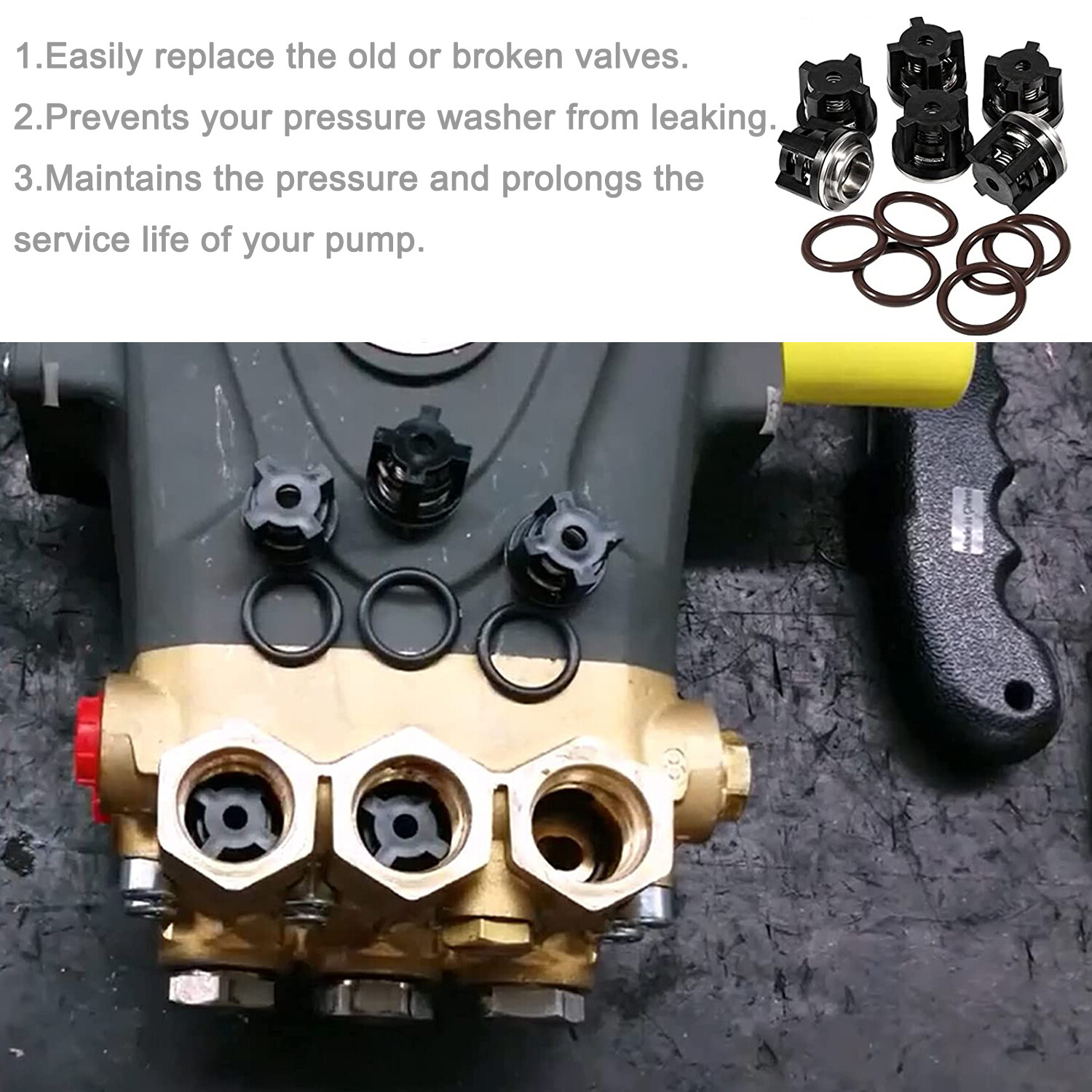 AR1828 Check Valve Kit & AR1857 Pressure Washer Packing Kit for 18mm Pumps AR XR