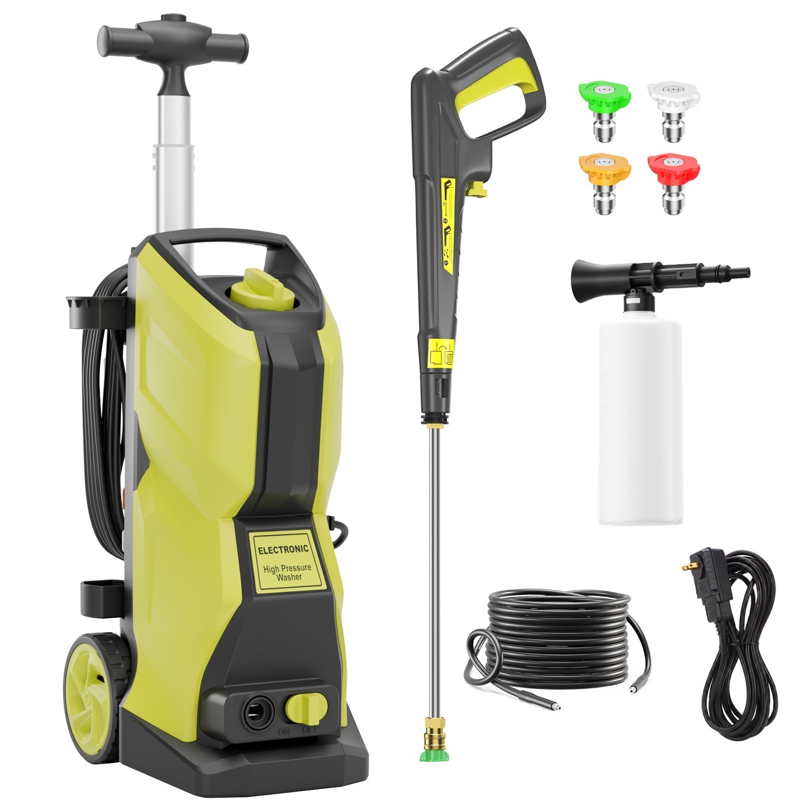 4800PSI 2.5GPM NEW Upgraded Electric High Pressure Washer