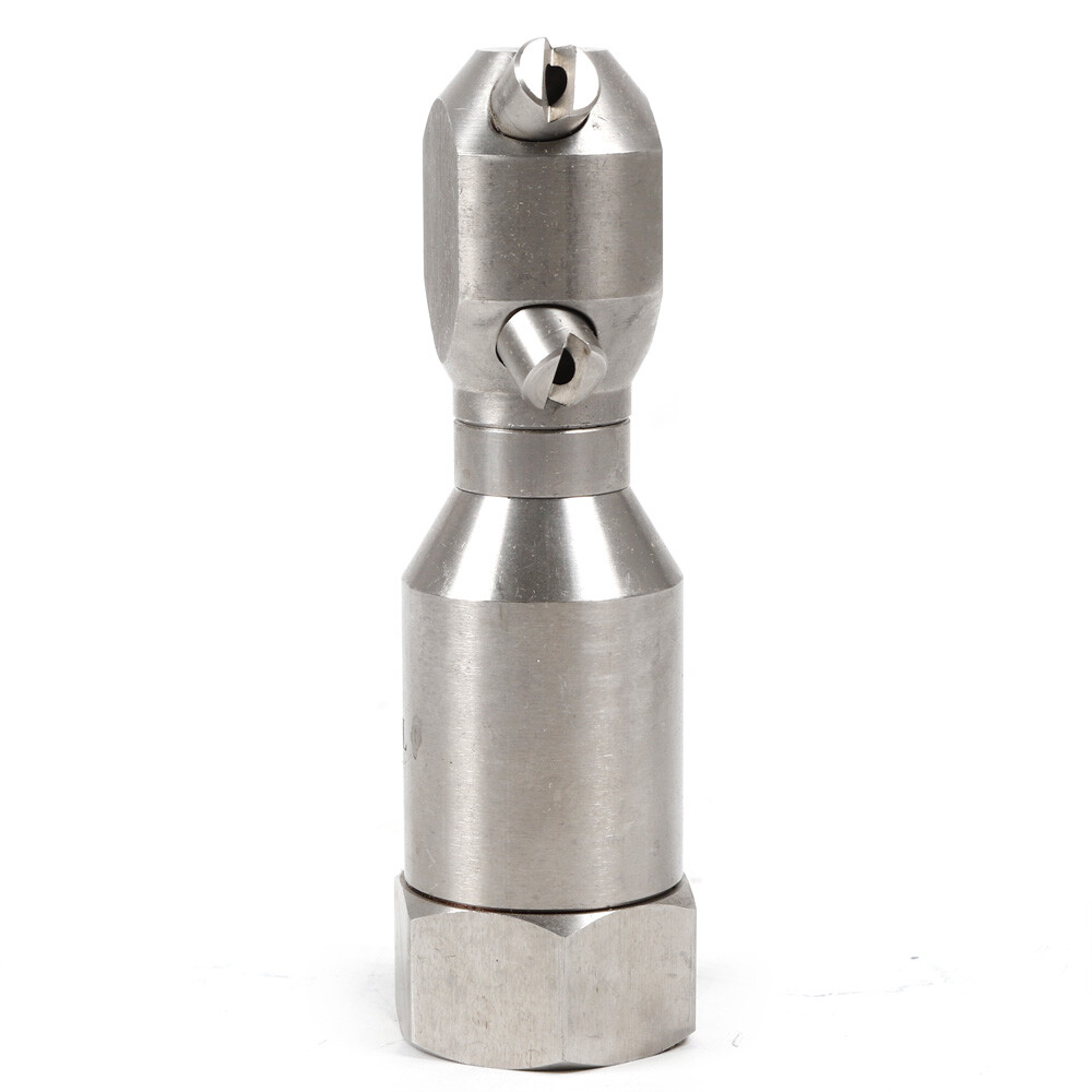 Stainless Rotating Jet Spraying Washing Nozzle Tank Barrel Pipeline Clean 1/2”
