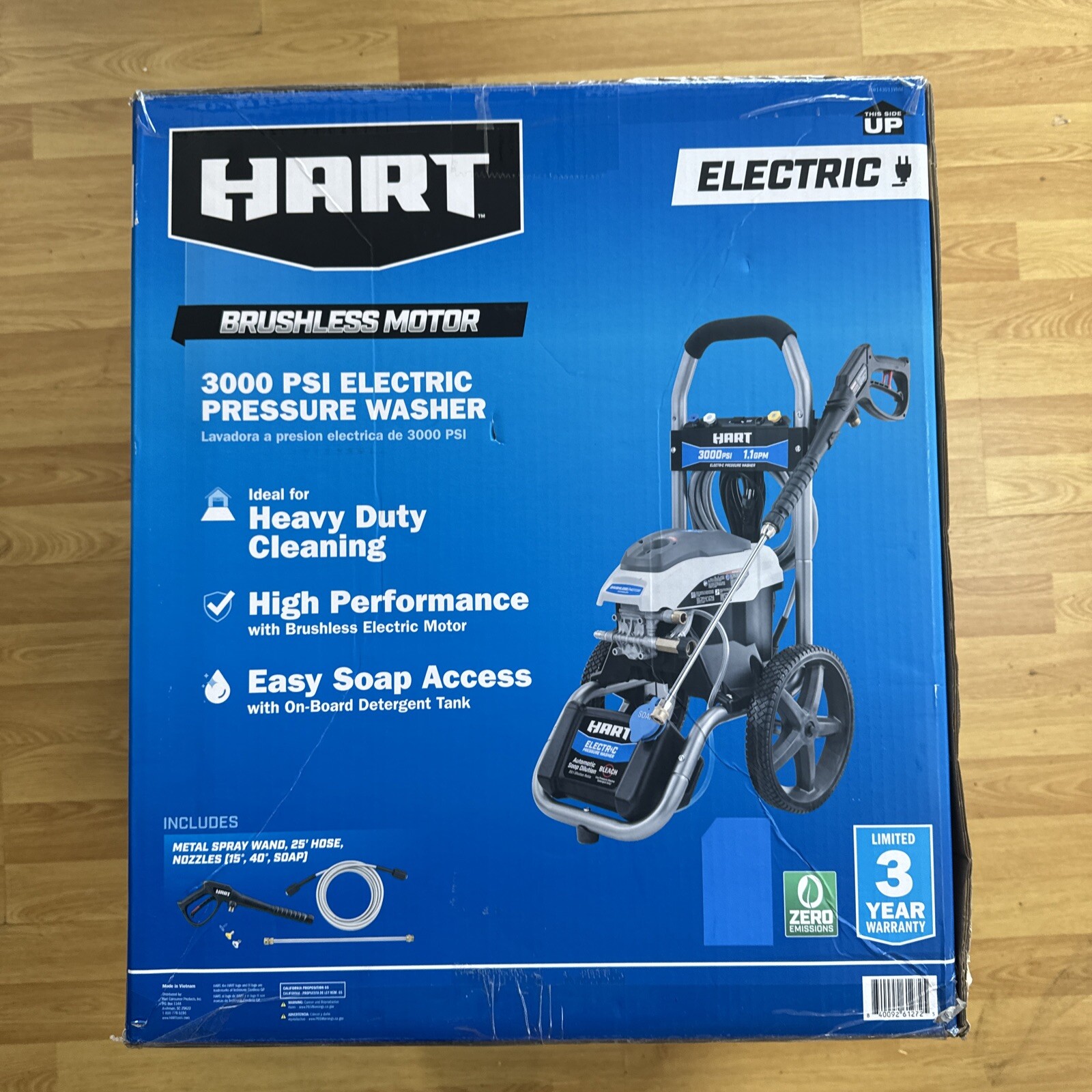 Hart HW143011VNM 3000PSI 1.1 GPM Cold Water Electric Pressure Washer (FVS027561)