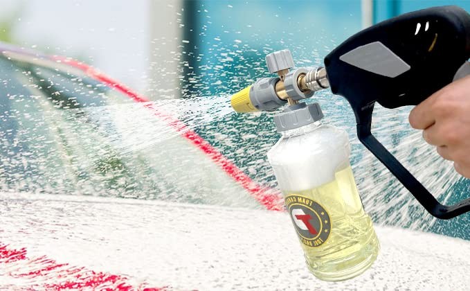 Foam Cannon with Pressure Washer Gun 5000 PSI, Power Washer Gun with 3/8” Sw…