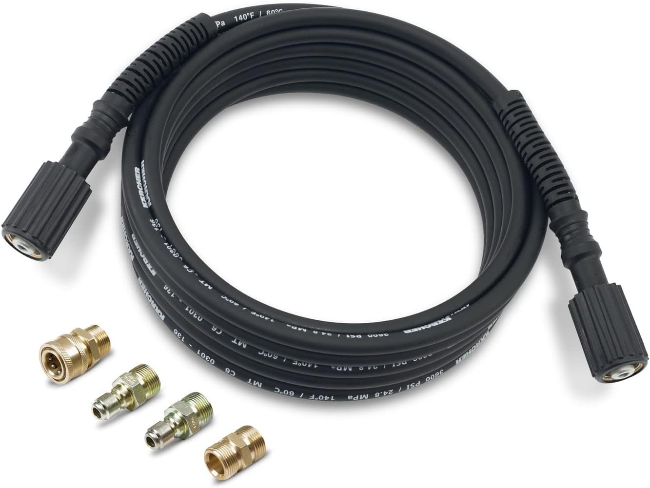 25′ Hose for Pressure Washers – Quick Connect, M22 Fitting