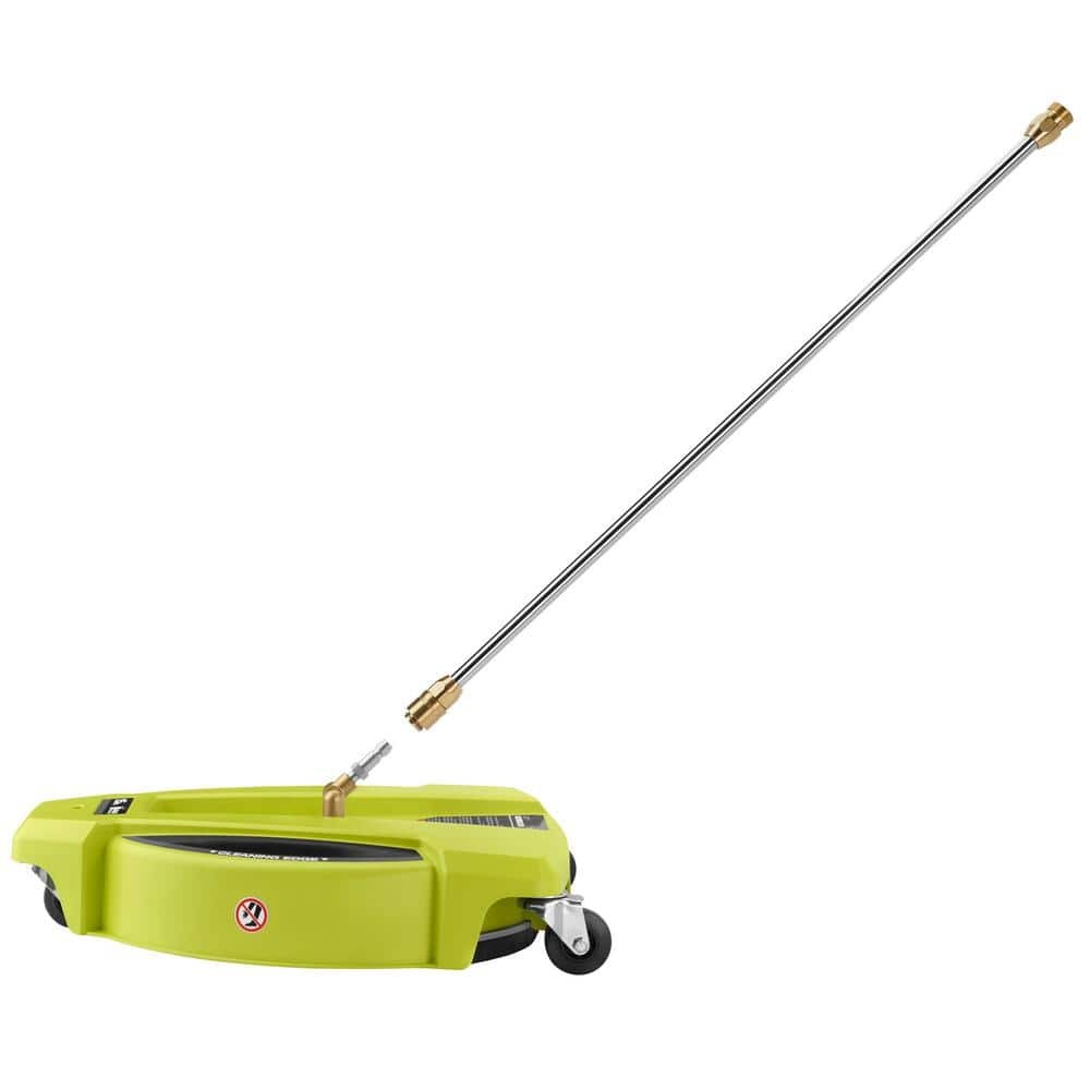 RYOBI 15 in. 3400 PSI Gas Pressure Washer Surface Cleaner with Caster Wheels