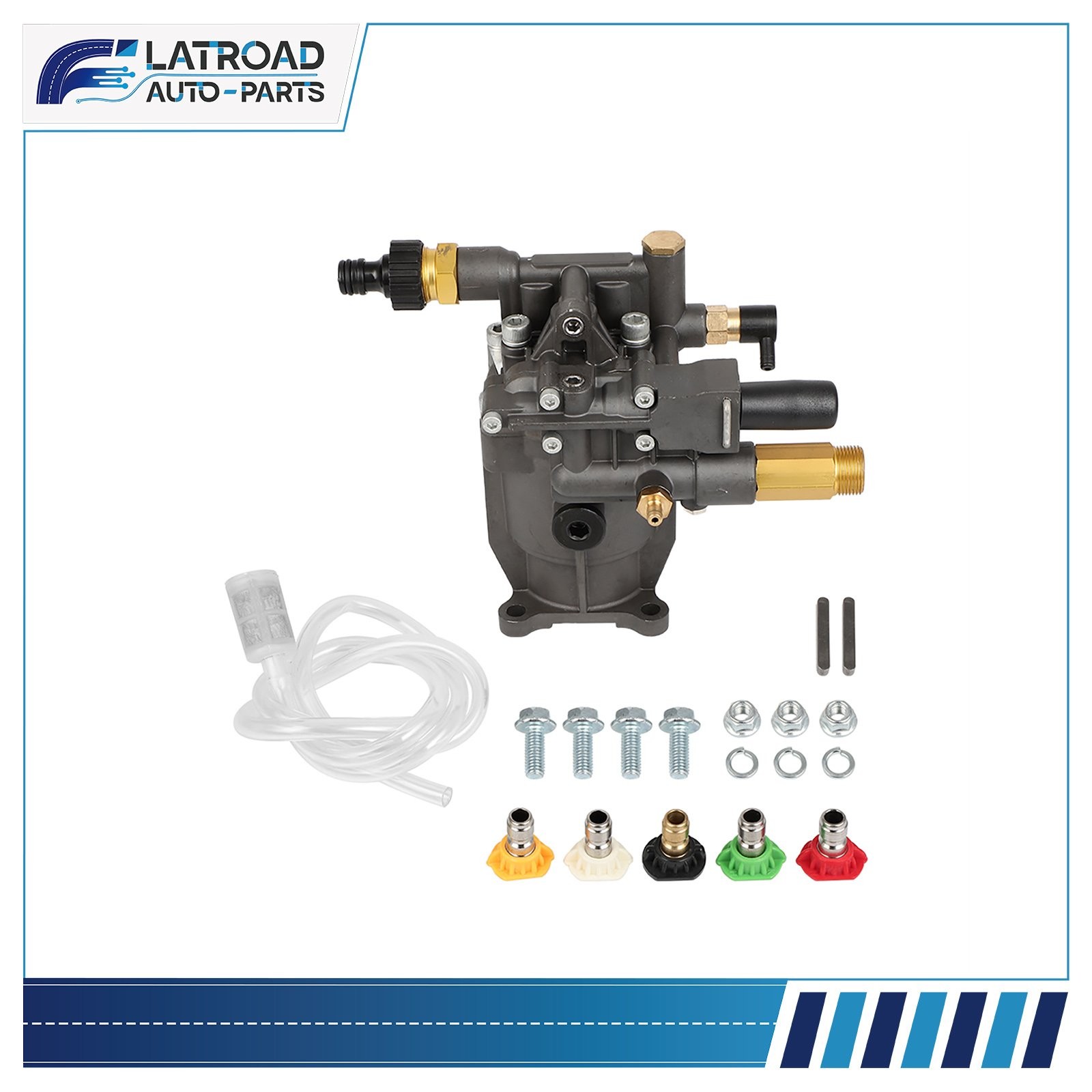 Brand New 3/4″ Shaft Horizontal Pressure Washer Pump Water Pump 3000 PSI 2.5 GPM