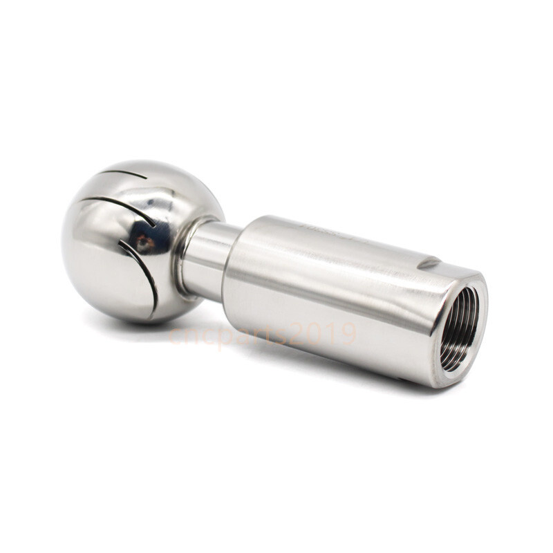 Sanitary Rotary Spray Ball CIP Tank Claening Head 360° nozzle BSP 1/2 3/4 Inch