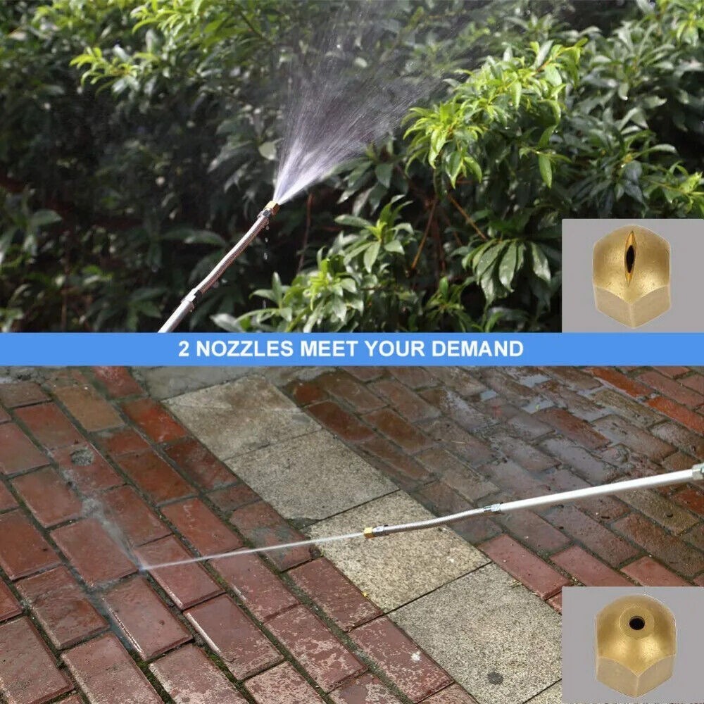 High Pressure Water Spray Gun Metal Brass Nozzle Car Garden Lawn Wash Hose Pipe