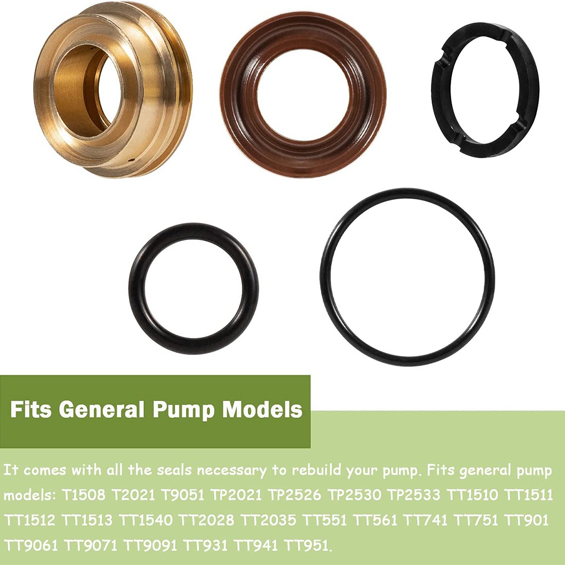 General Pump Interpump Seal Packing Kit 96 fits GP K96 KIT96 15mm TT TP Series