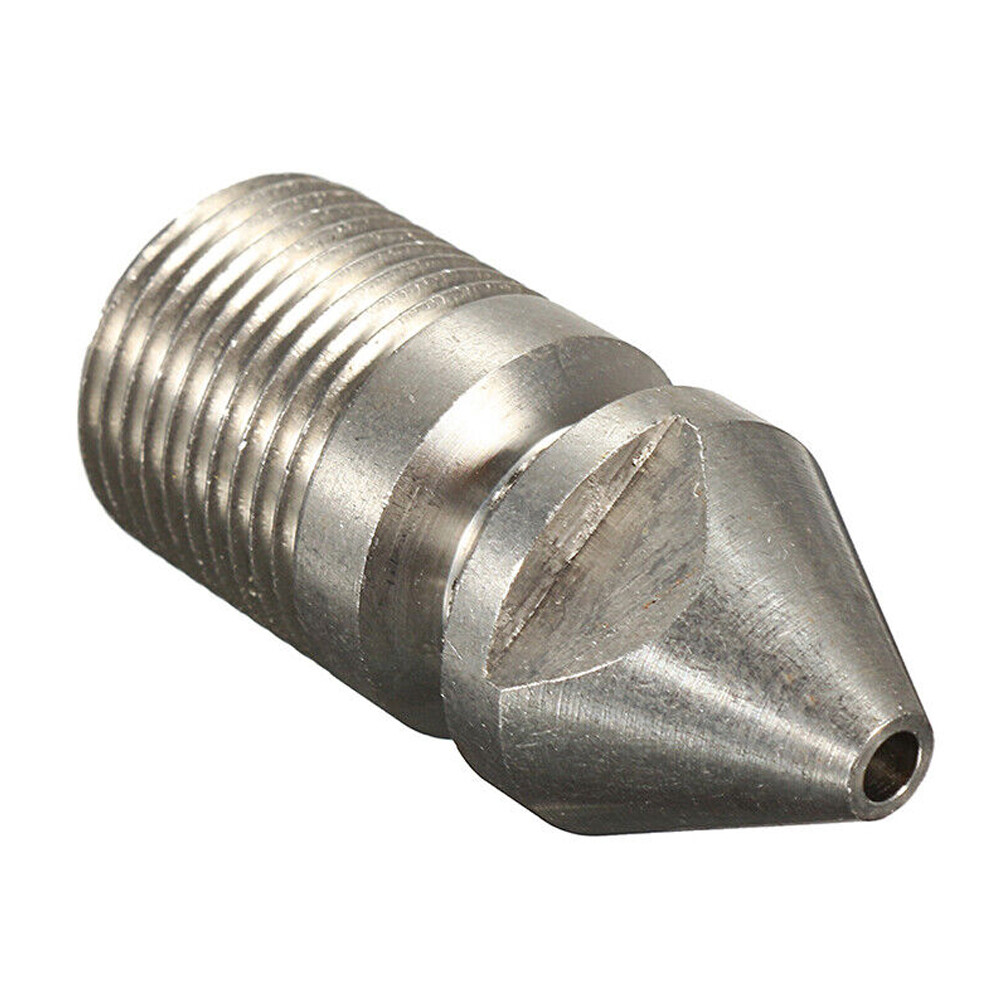 2PC 3/8″ High Pressure Washer Sewer Jetter Spray Head Hose Drain Cleaner Nozzles