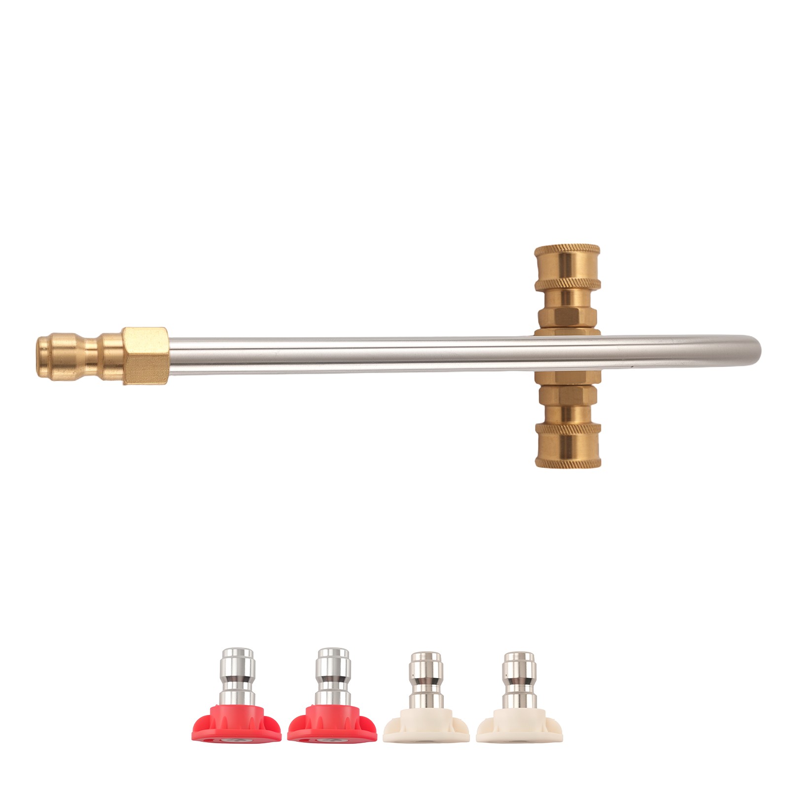 High Pressure Gutter Cleaning Tool 4000PSI 40° & 0° Nozzles for Pressure Washer