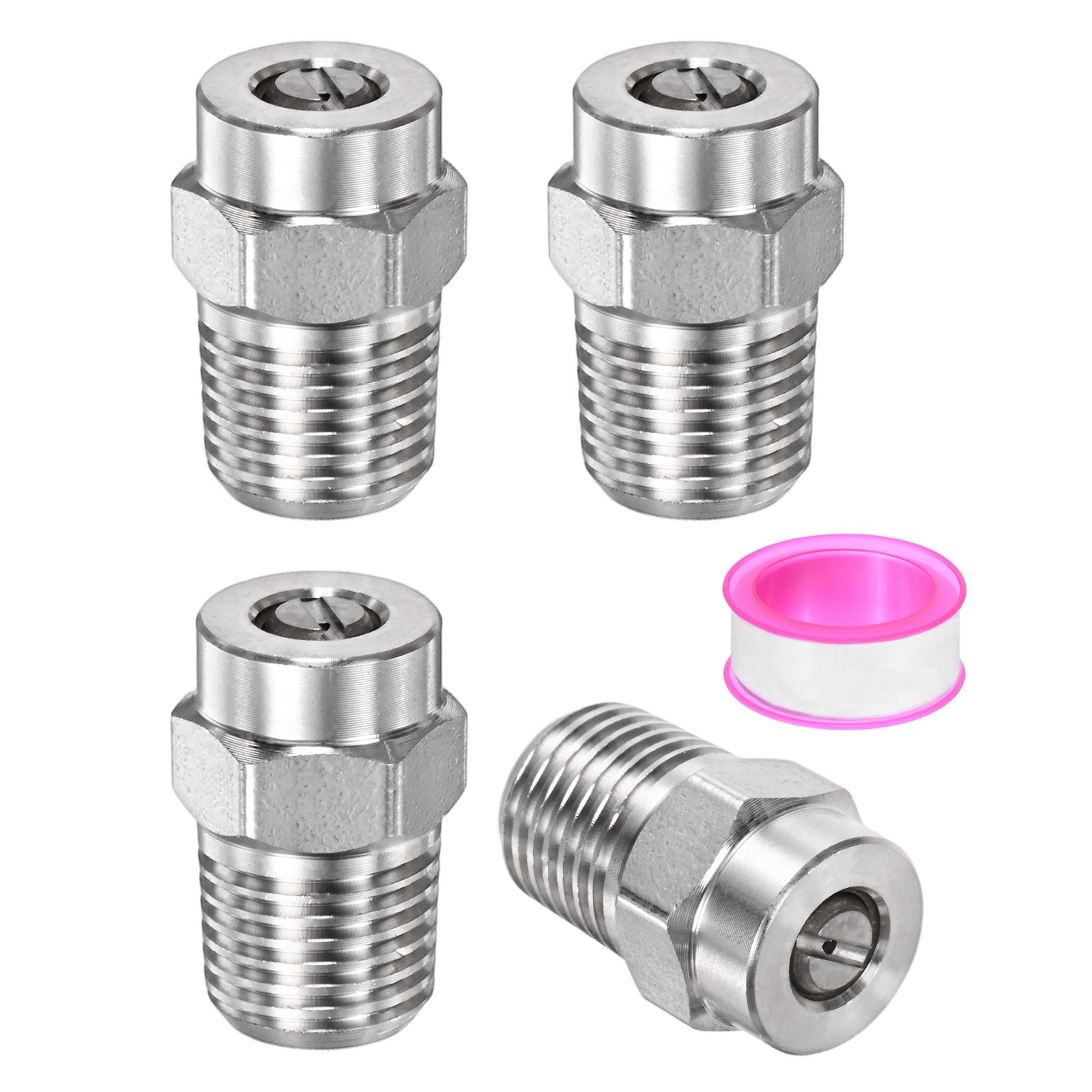 1/4″ NPT 15° Surface Cleaner Tip [4PCS] – Pressure Washer Nozzles [0.977MM Pore]