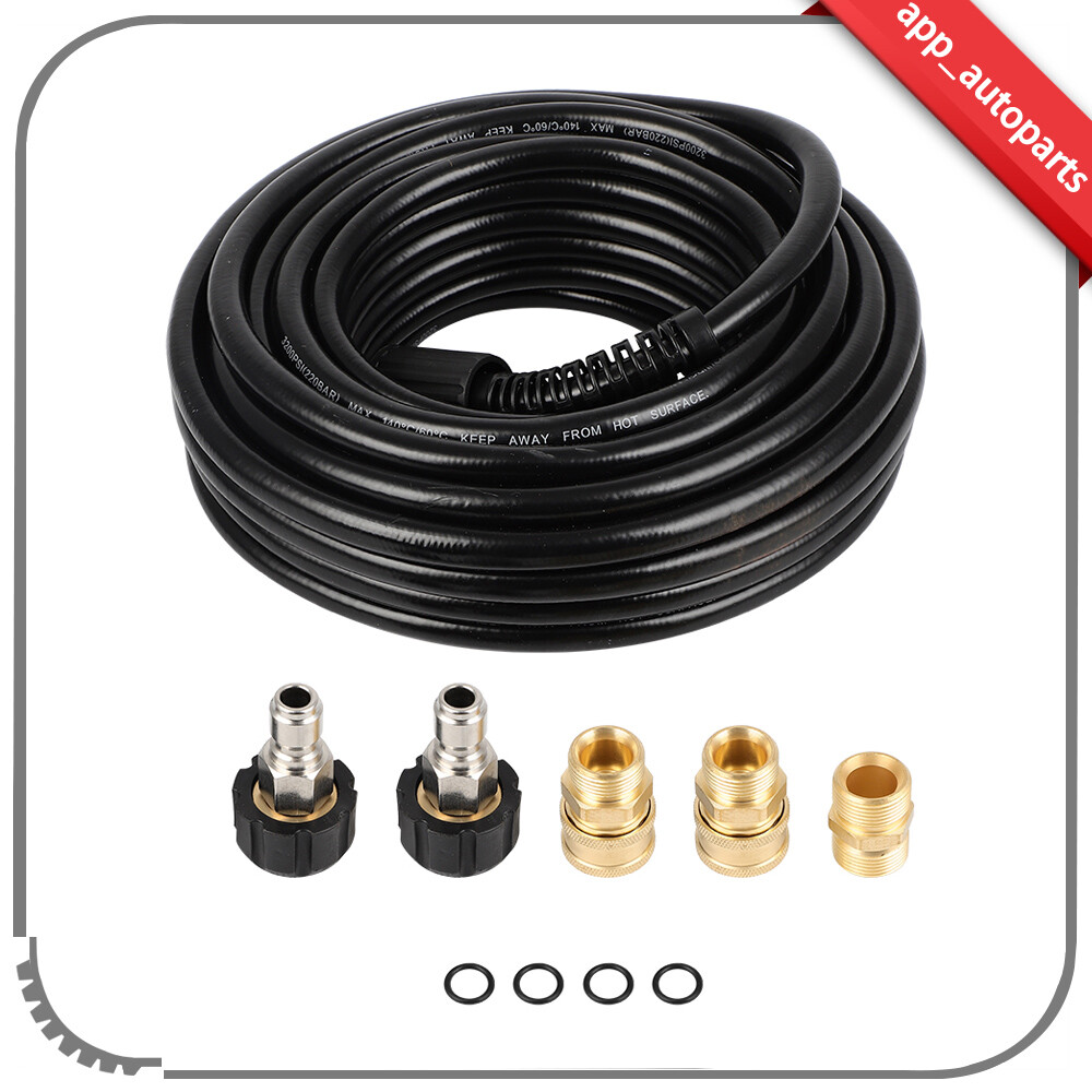50FT 3200PSI Replacement High Power Pressure Washer Hose 3/8″ M22-14mm
