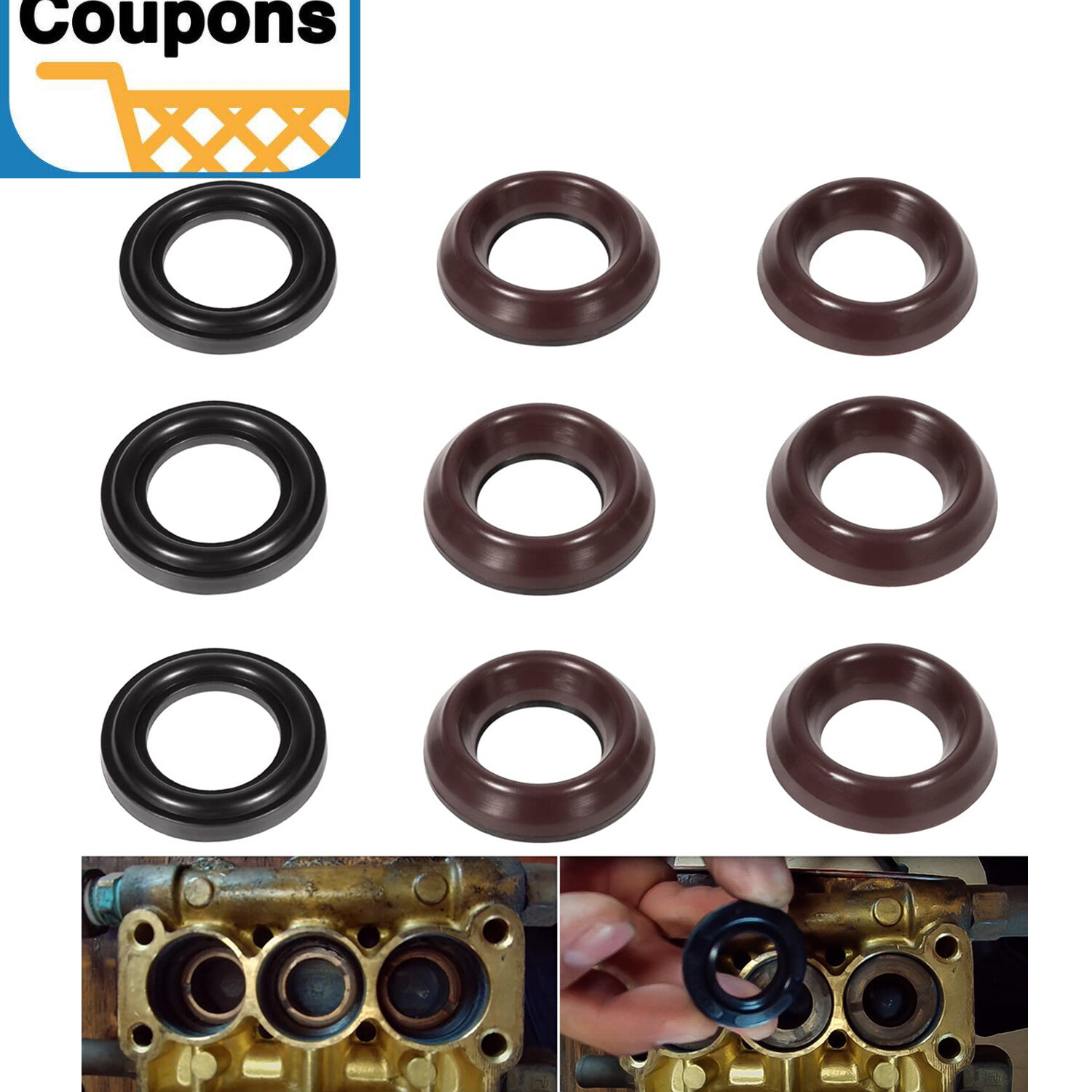 Fits General Pump Kit 69 PACKING KIT 20mm, Repair Kit for GP K69 Interpump
