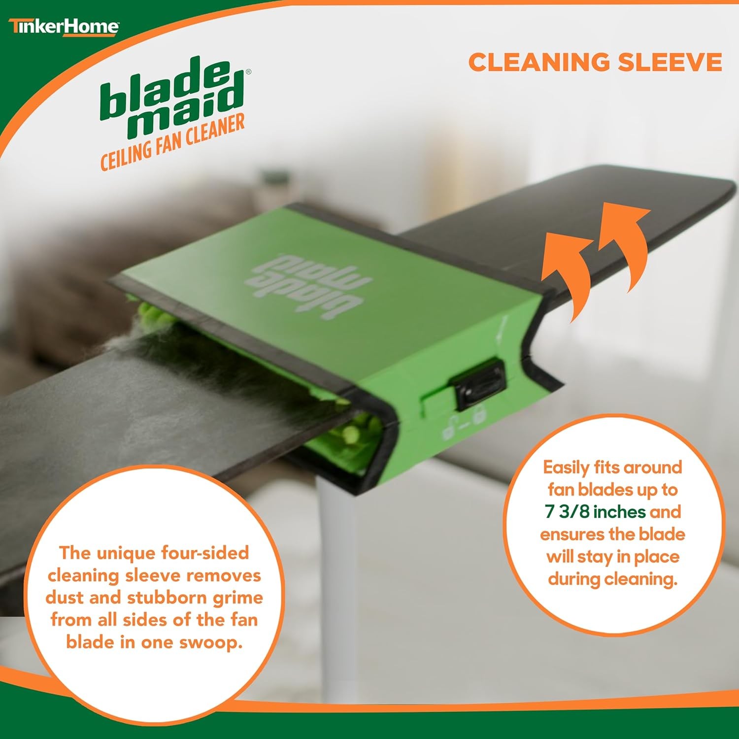 Blade Maid Ceiling Fan Cleaner & Flexible Kit- 3ft Pole