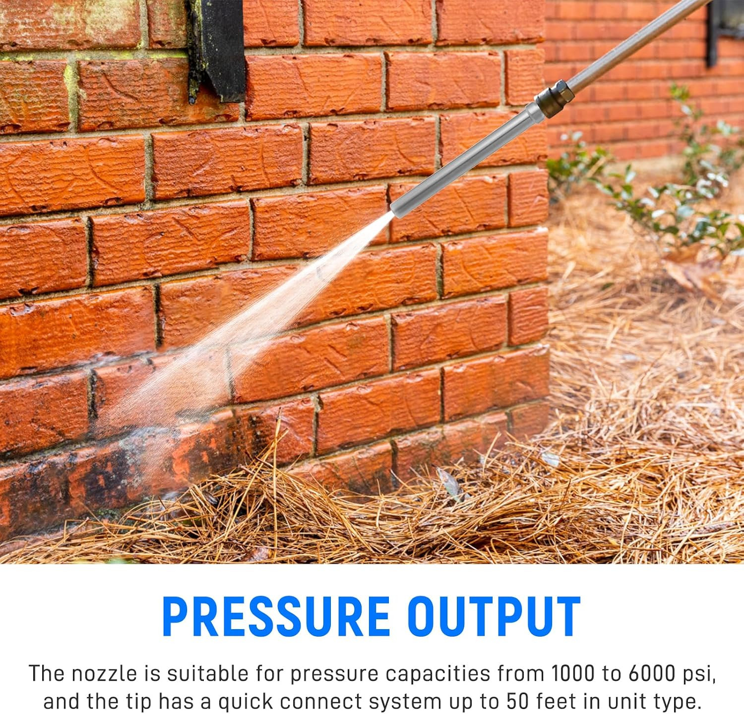 Pressure Washer Long Range Chemical Nozzle for Ladder Saver Pressure Washer Shoo