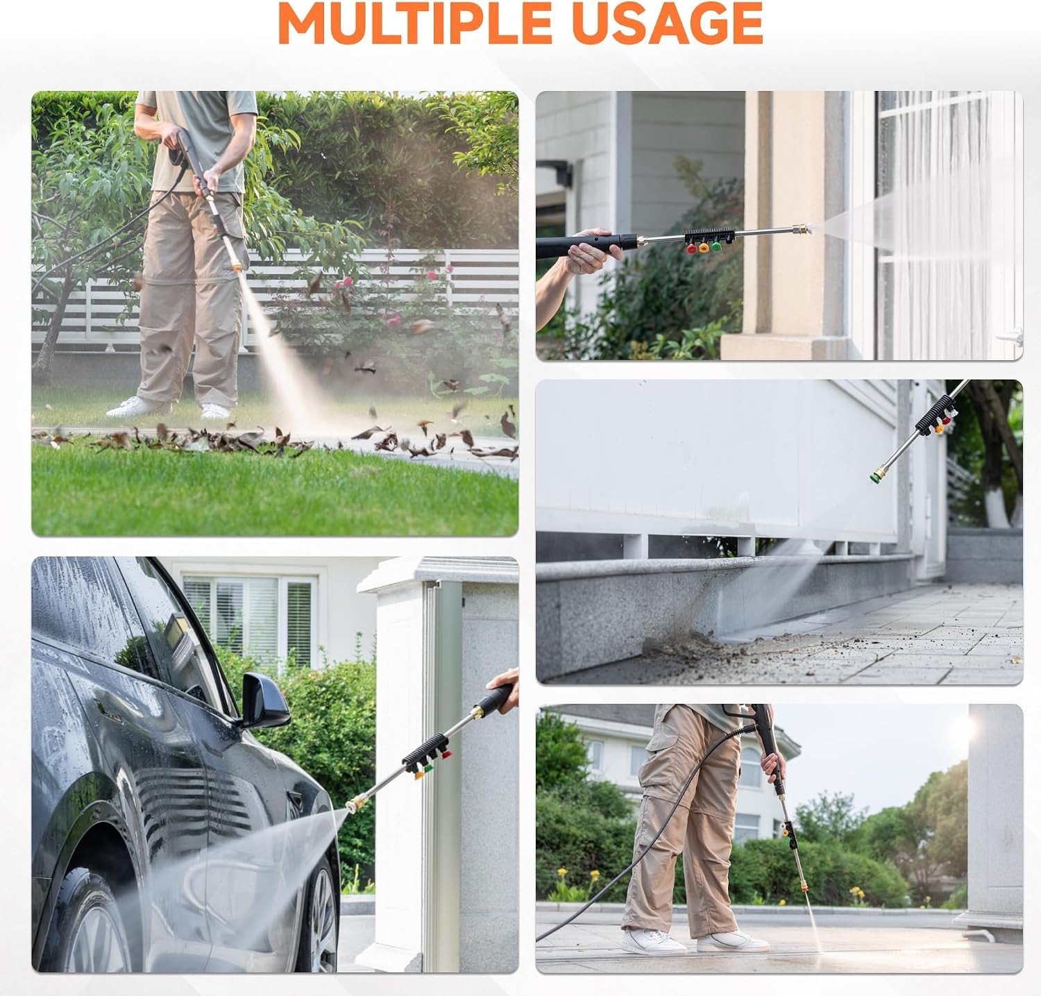 Giraffe Tools Pressure Washer Max 2400 PSI 2.3 GPM Electric
