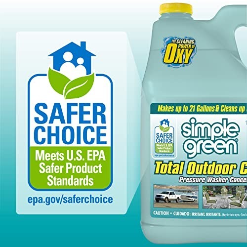 Oxy Solve Outdoor Pressure Washer Cleaner – 1 Gallon, Heavy-Duty Stain Remover
