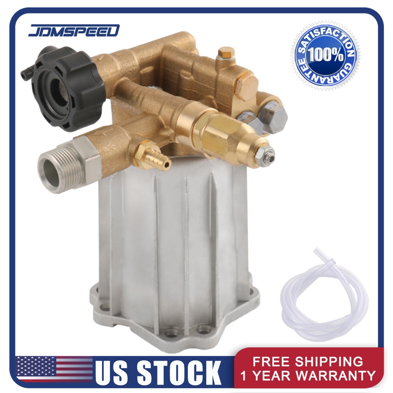 Axial Pressure Washer Pump RMV2.5G30 Fit 2.5GPM 3000 PSI 3400 RPM 3/4″ Shaft