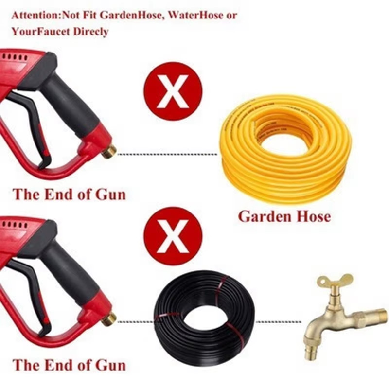 Pure Copper High-Pressure Water Gun for Car Washing, Water Gun Cleaning Machine,