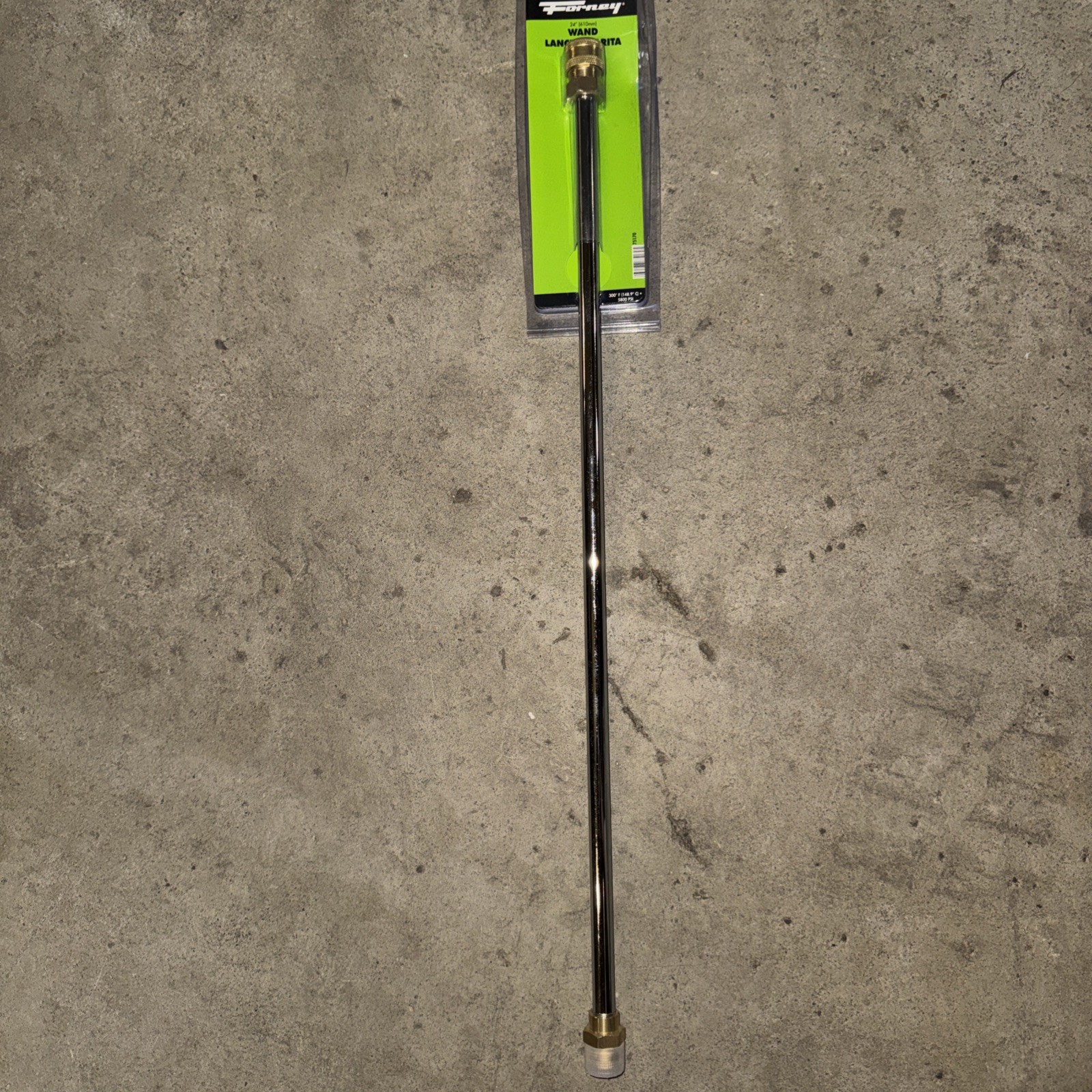 Forney 75170 High Pressure Washer Wand 24″ x M22 Male Screw Nipple x 1/4″ Femal