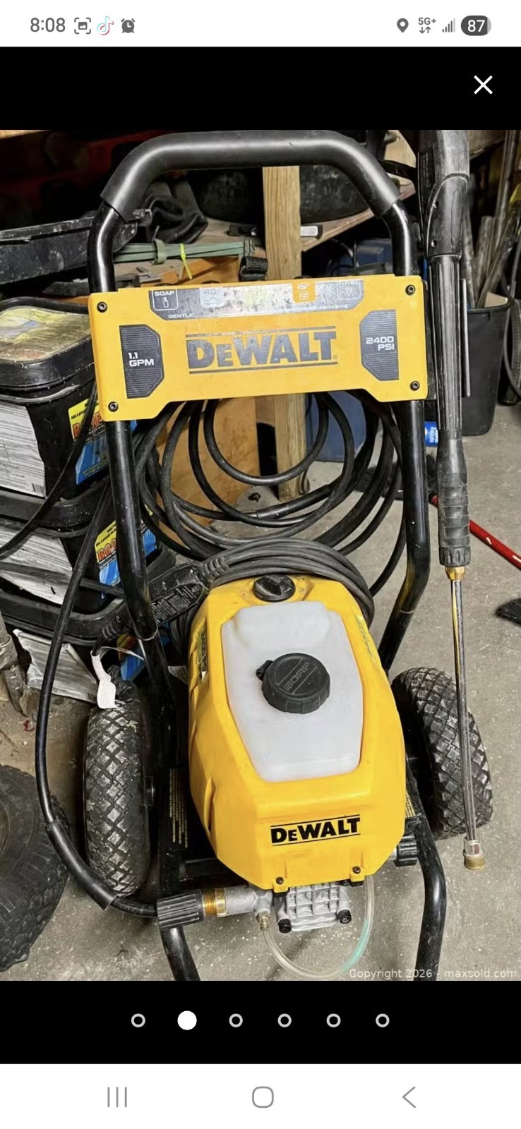 DEWALT DWPW2400R 13 Amp 2400 PSI 1.1 GPM Cold Press Washer Certified