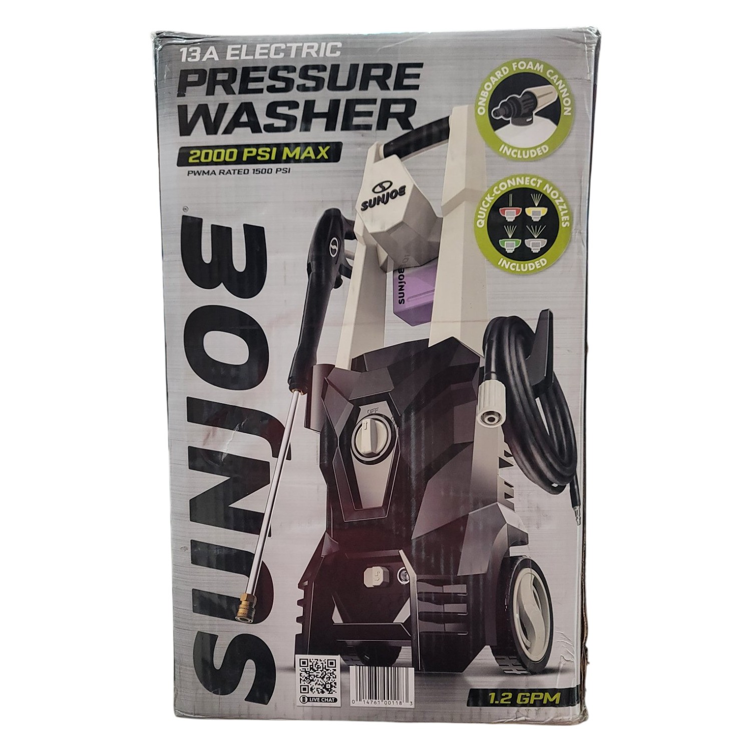SPX200-GO Sun Joe 2000 PSI Max All-Purpose Electric Pressure Washer | 13-Amp