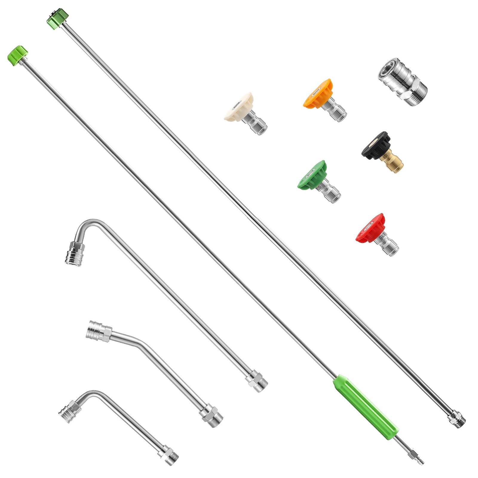 Pressure Washer Extension Wand, 120” Power Washer Wand Extension with Molded Gri