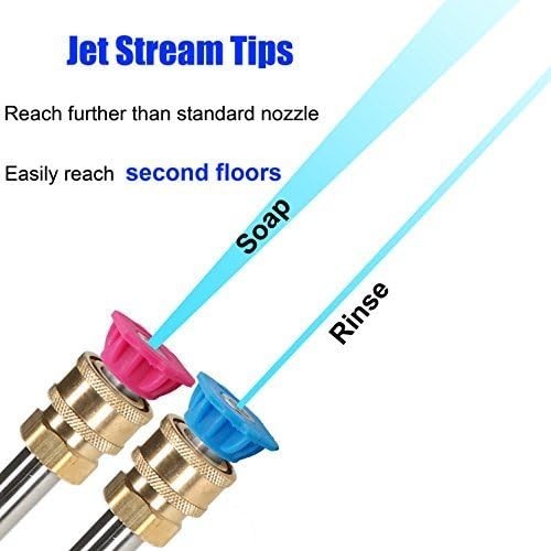 Second Story Quick-Connect Nozzle Tips for Power Washer, Soap and Rinse Jet S…