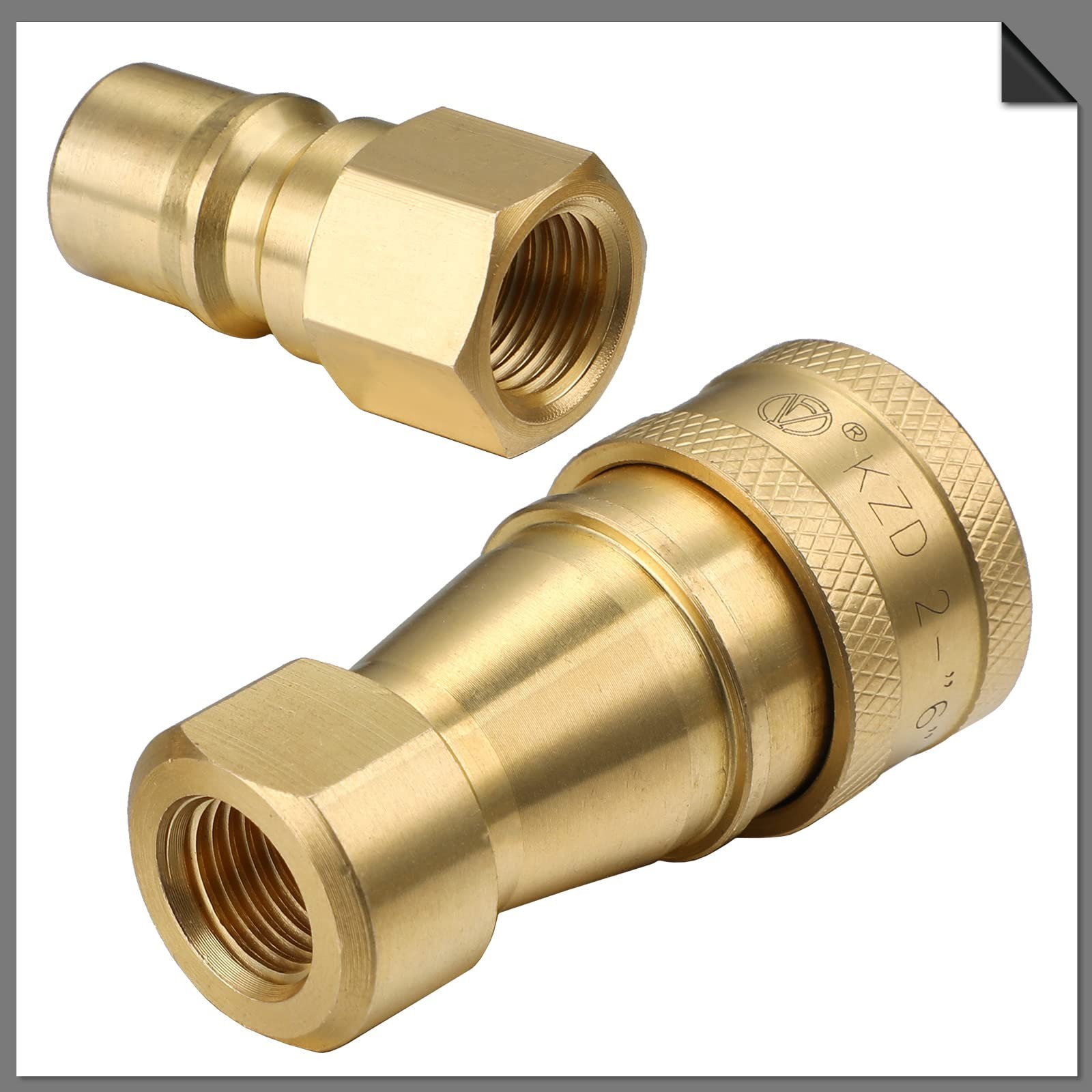 1/4″ Quick Disconnect Coupler Valve 5000-6000 PSI for Carpet Cleaning Wand – 8