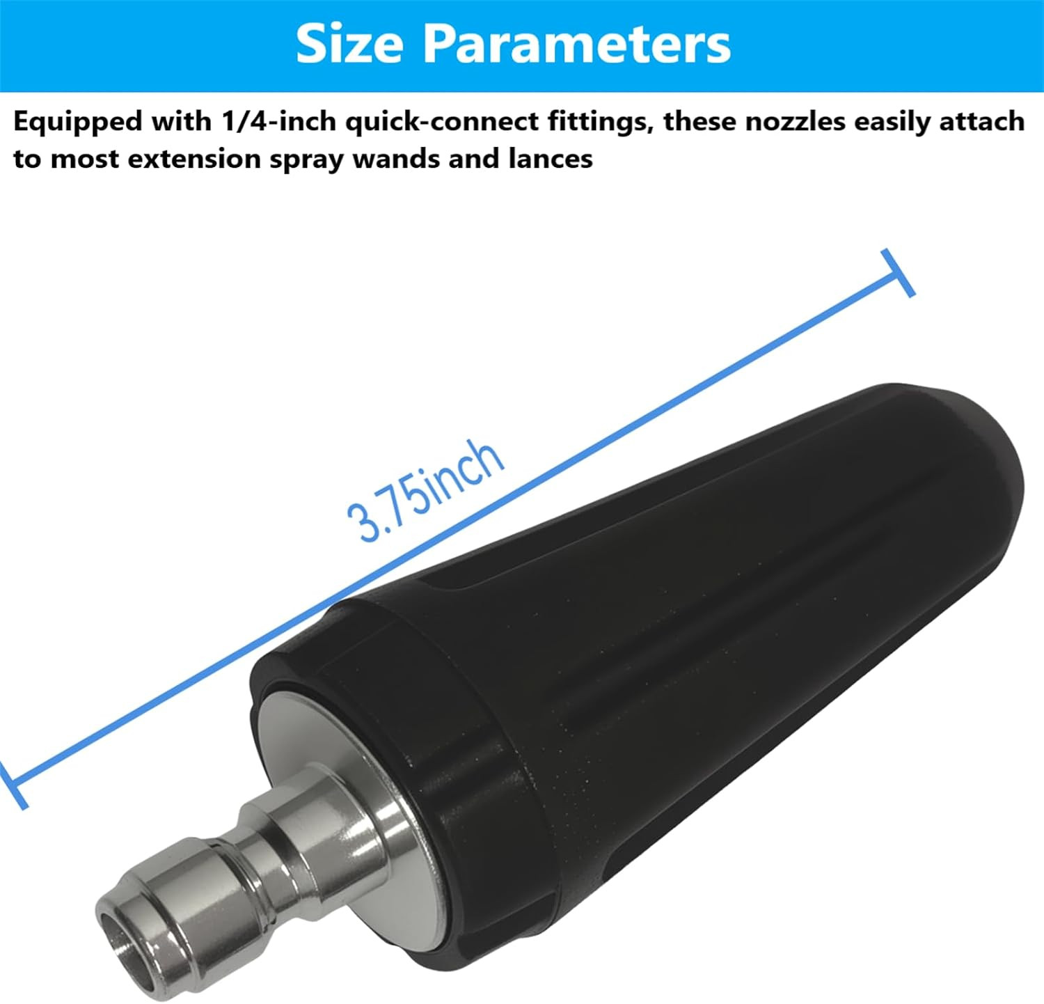 2000 PSI Turbo Nozzle, 1/4-Inch Quick Connect – Replacement for Greenworks 52014