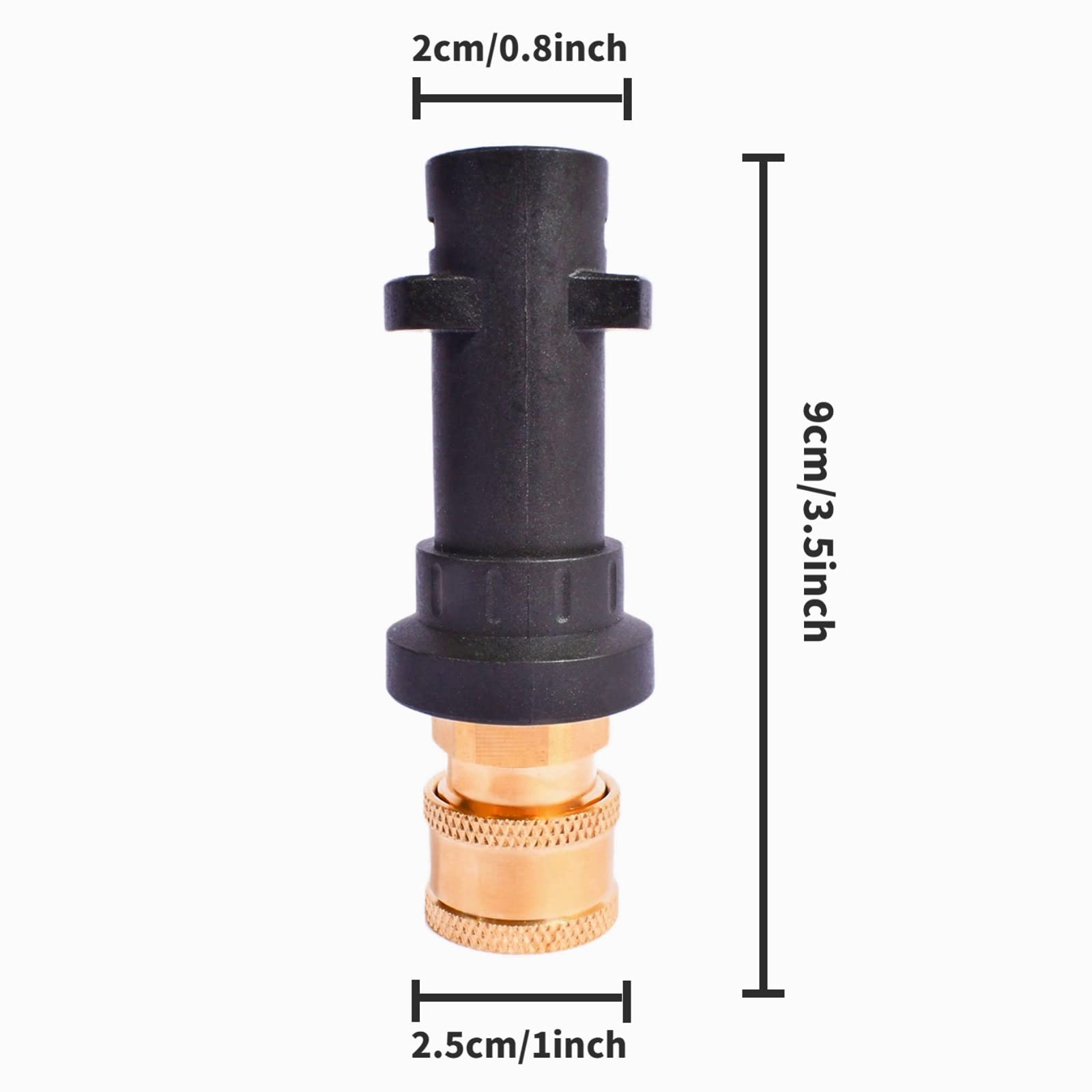 Pressure Washer Gun Adapter 1/4” Quick Connect Fitting Spray Nozzle Tips Set…
