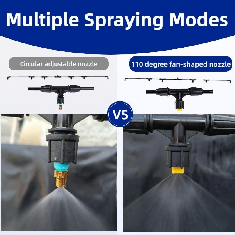 6 Nozzle Polyethylene Boom Wand 7.5 Ft ATV Sprayer Attachment