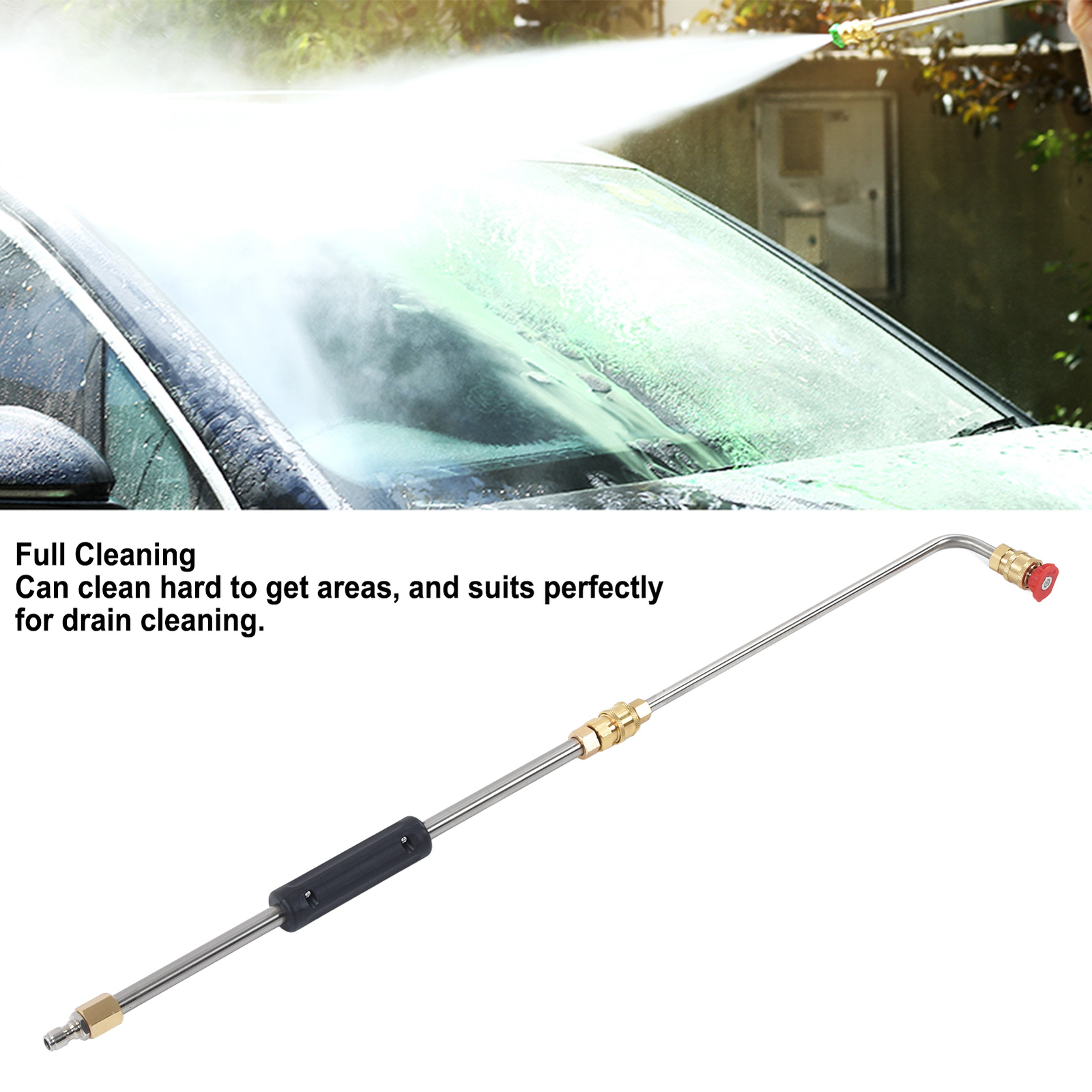 Pressure Washer Extension Wand Lance Accessory Tool Set Kit For Washing